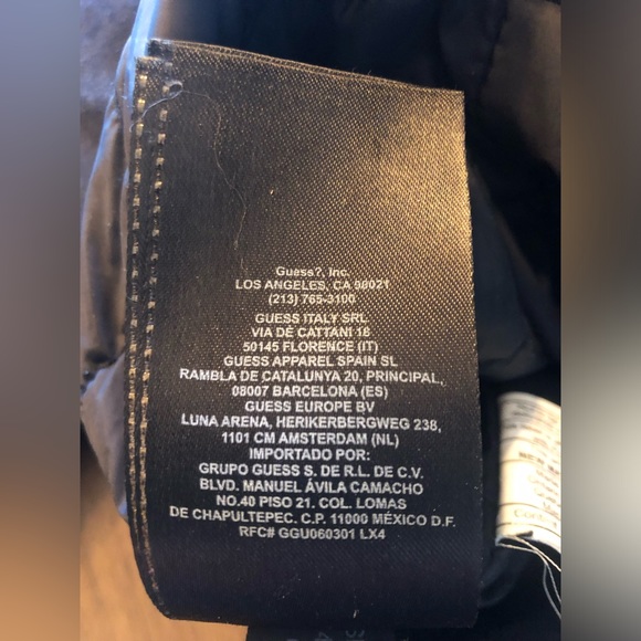 $295 Guess Men's Gray Wool-Blend Insulated Military Quilted Coat Jacket Size M - Picture 4 of 6